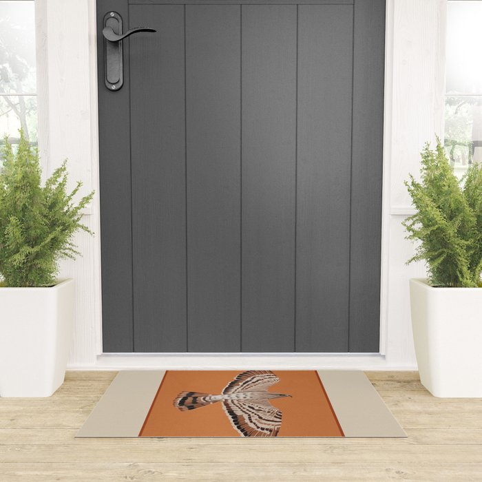 Hawk in Still Flight Welcome Mat Gallery Image 3