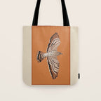 Hawk in Still Flight Tote Bag Gallery Image 1