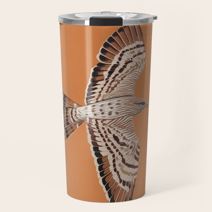 Hawk in Still Flight Travel Mug Gallery Image 1