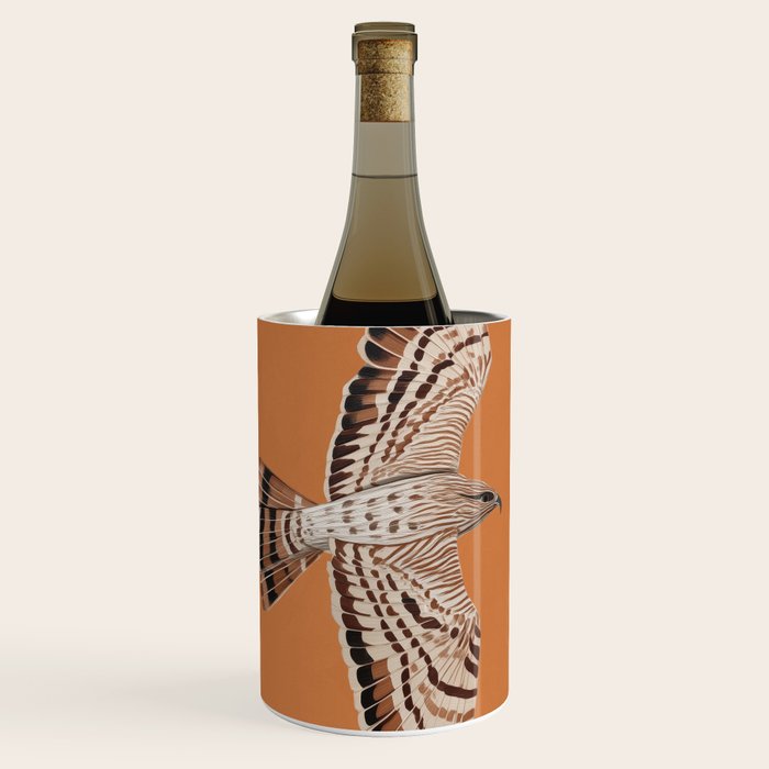 Hawk in Still Flight Wine Chiller Gallery Image 1
