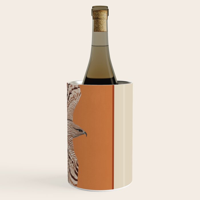 Hawk in Still Flight Wine Chiller Gallery Image 3