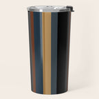 Classic Stripes V - Dark Vintage  Travel Mug Gallery Image 2