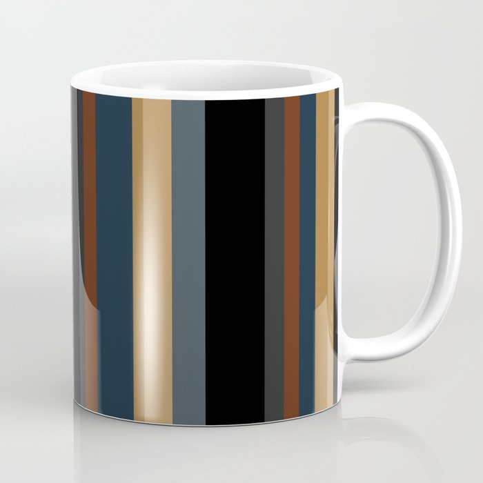Classic Stripes V - Dark Vintage  Coffee Mug Gallery Image 1