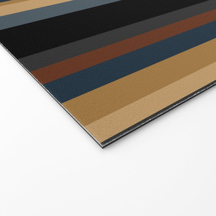 Classic Stripes V - Dark Vintage  Welcome Mat Gallery Image 2