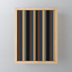 Classic Stripes V - Dark Vintage  Mini Art Print Gallery Image 1