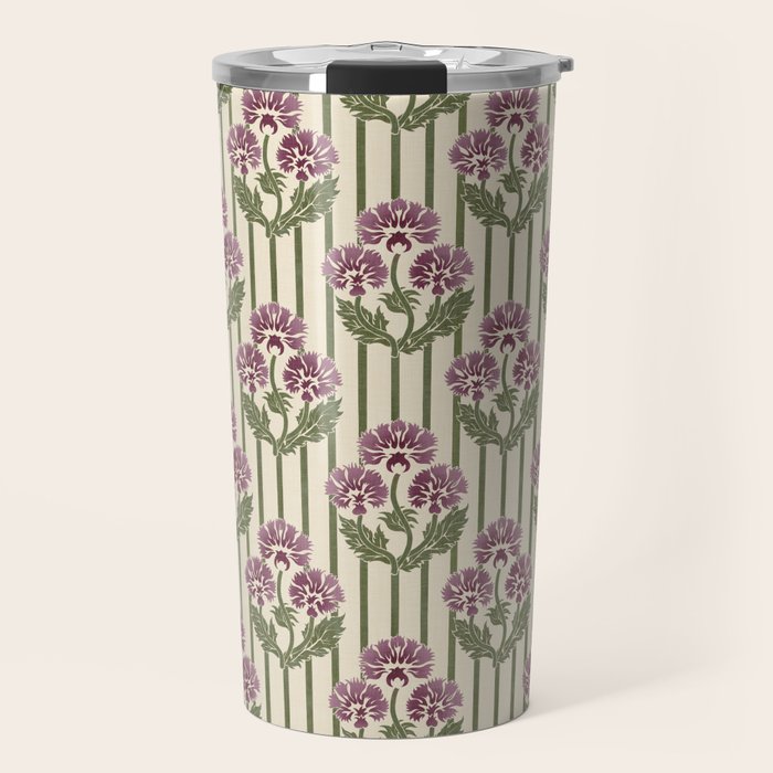 Highland Floral Stripe Travel Mug Gallery Image 1