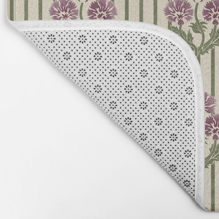 Highland Floral Stripe Bath Mat Gallery Image 2