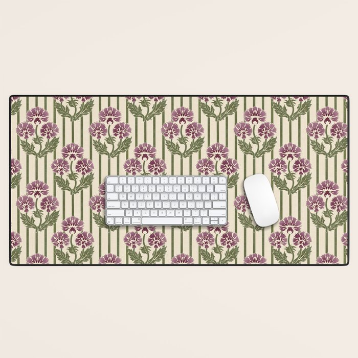 Highland Floral Stripe Desk Mat Gallery Image 1