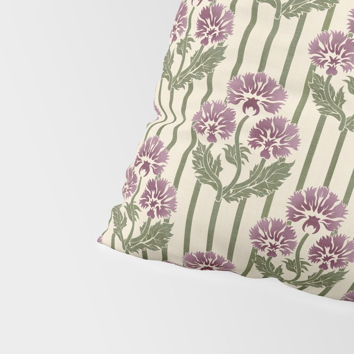 Highland Floral Stripe Pillow Sham Gallery Image 4