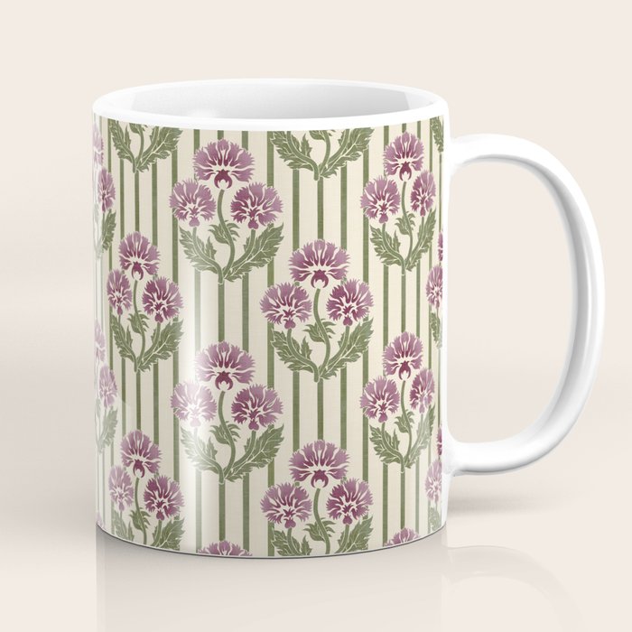 Highland Floral Stripe Coffee Mug Gallery Image 1