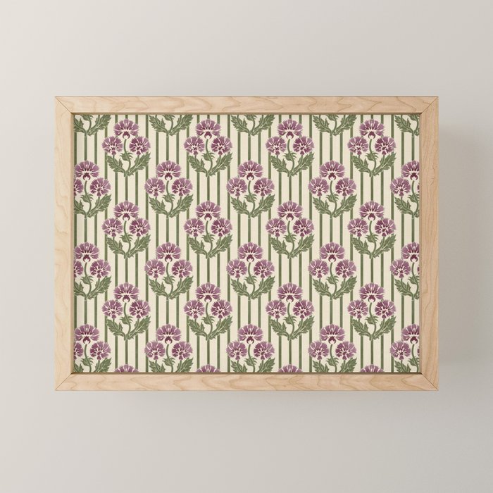 Highland Floral Stripe Mini Art Print Gallery Image 1
