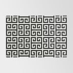 Greek Key (White & Black Pattern) Rug Gallery Image 2