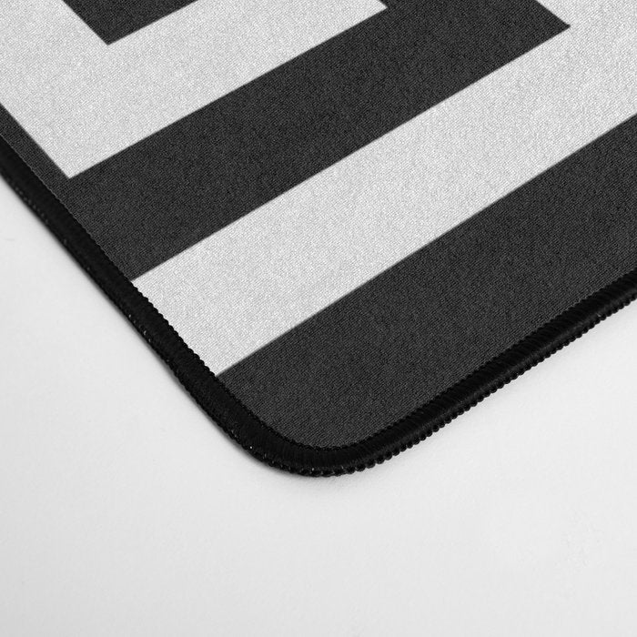 Greek Key (White & Black Pattern) Desk Mat Gallery Image 4