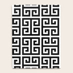 Greek Key (White & Black Pattern) Notebook Gallery Image 4