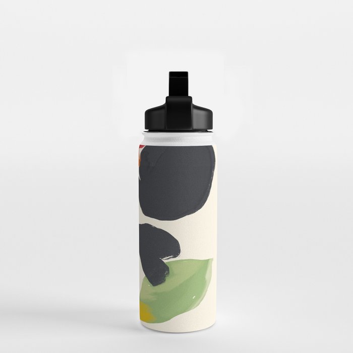 Minimal Abstract Colorful Flower Water Bottle Gallery Image 2