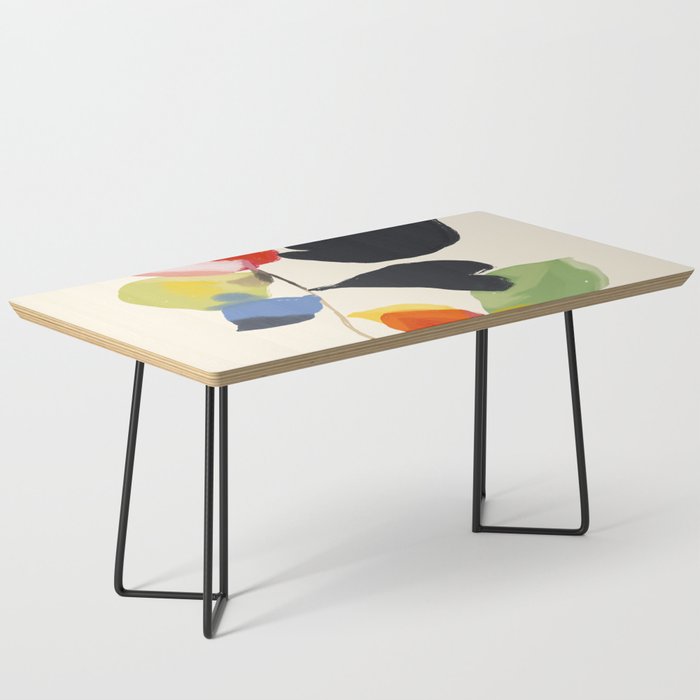 Minimal Abstract Colorful Flower Coffee Table Gallery Image 1