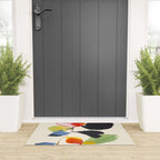 Minimal Abstract Colorful Flower Welcome Mat Gallery Image 3