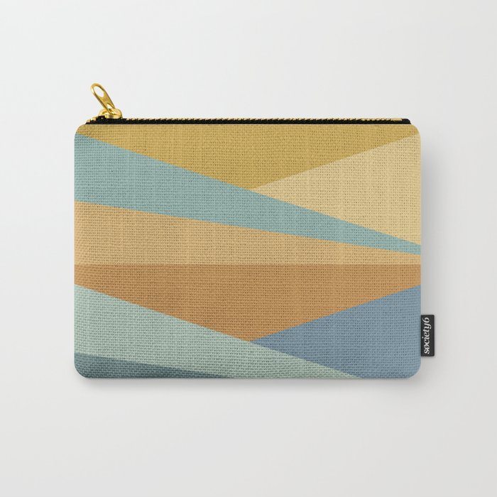 Geometric Triangles XIII Retro Summer Carry All Pouch Gallery Image 1