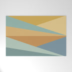Geometric Triangles XIII Retro Summer Welcome Mat Gallery Image 1