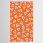 Pink and Orange Wispy Leaves Contemporary Abstract Pattern Tablecloth Gallery Image 2