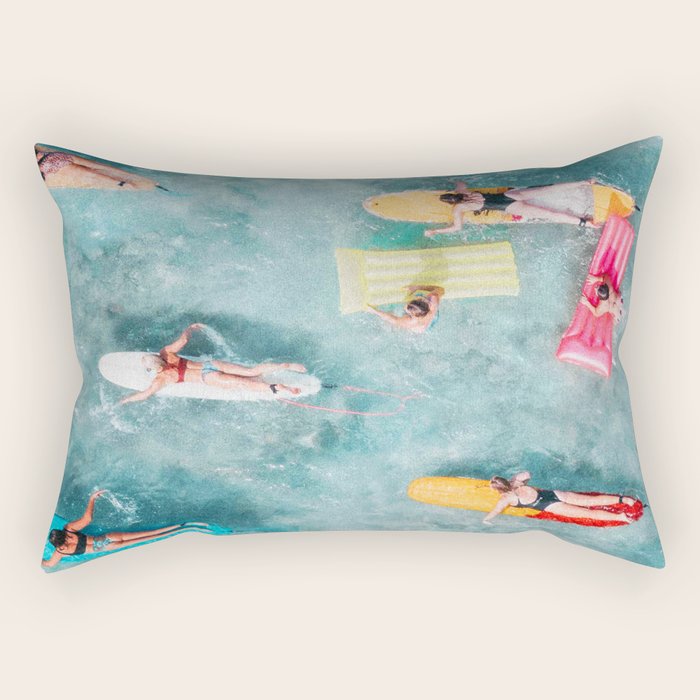 Surf Sisters Rectangular Pillow Gallery Image 1