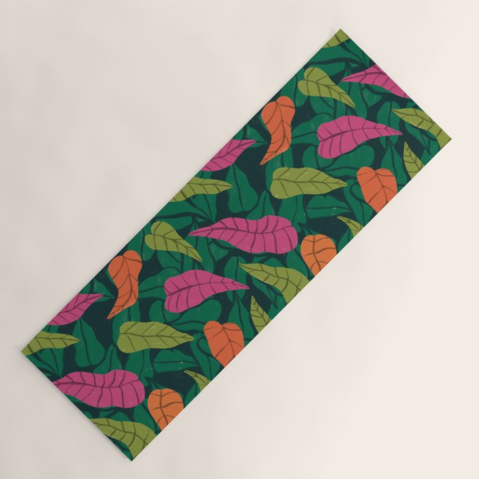 Tropical Leaf Pattern  Yoga Mat Gallery Image 1
