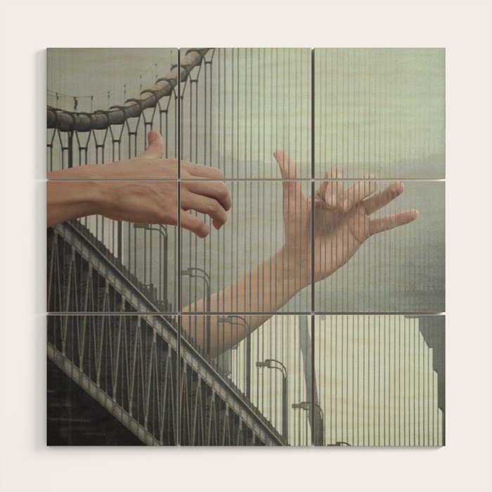 Melodic Bridge - Harp Wood Wall Art Gallery Image 1