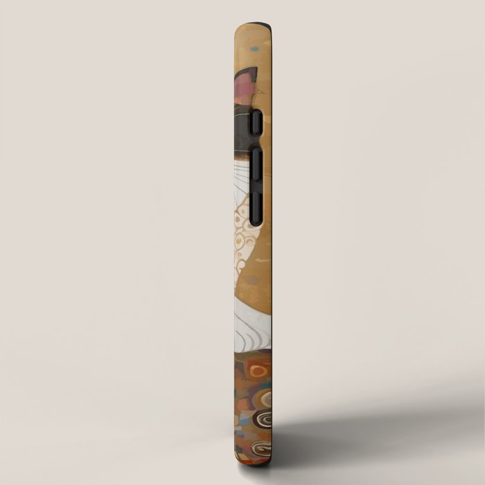 Klimt Cat with Ivory Scarf iPhone Case Gallery Image 2