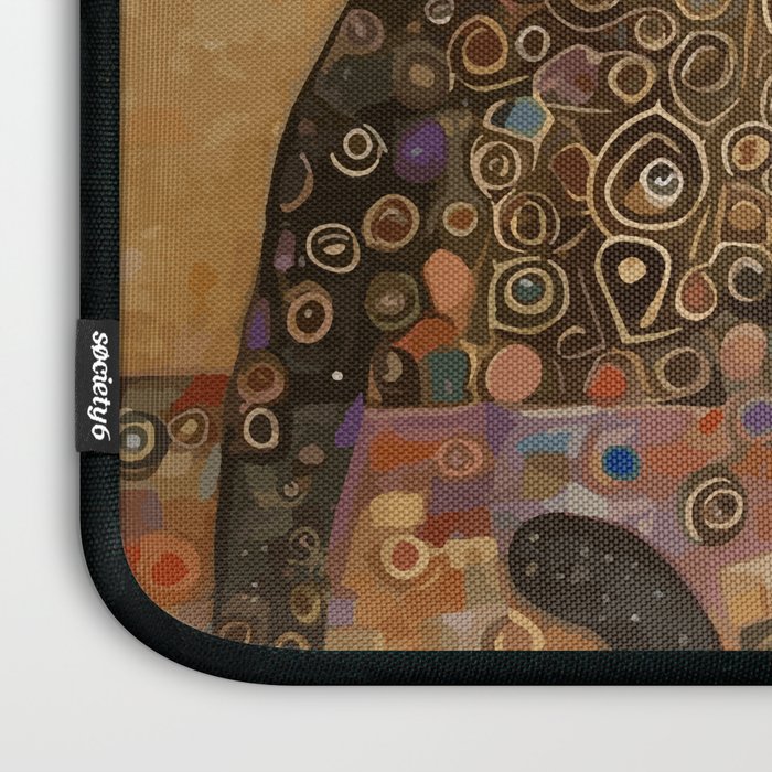 Klimt Cat with Ivory Scarf Laptop Sleeve Gallery Image 3