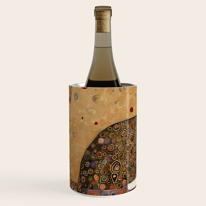 Klimt Cat with Ivory Scarf Wine Chiller Gallery Image 2