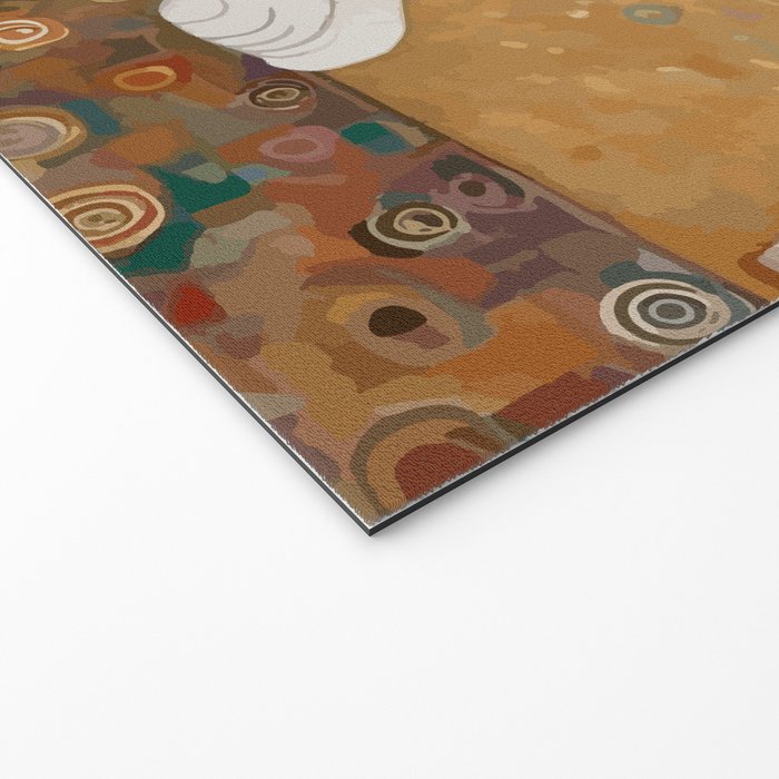 Klimt Cat with Ivory Scarf Welcome Mat Gallery Image 2