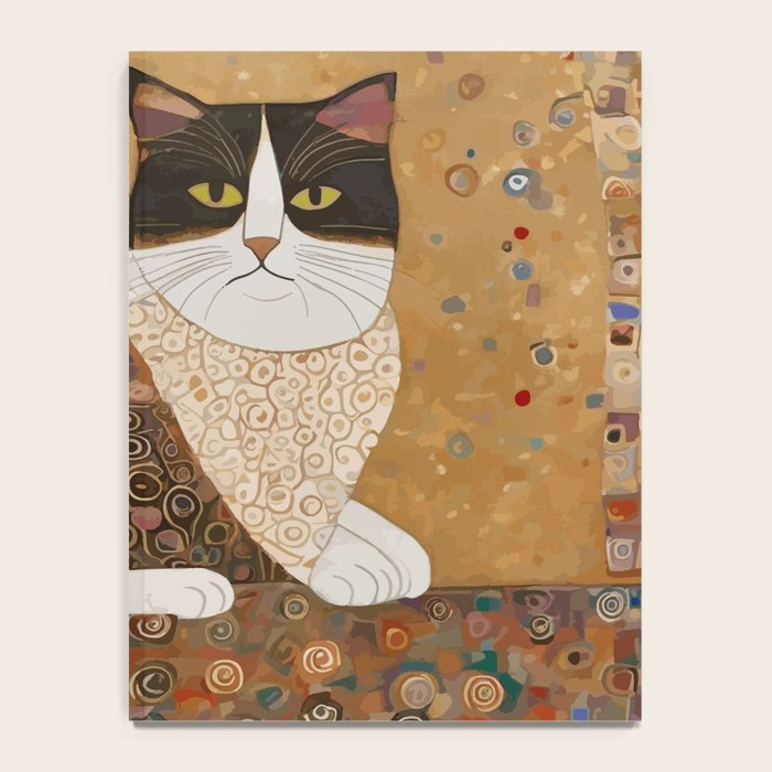 Klimt Cat with Ivory Scarf Notebook Gallery Image 4