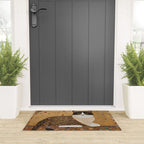 Klimt Cat with Ivory Scarf Welcome Mat Gallery Image 3