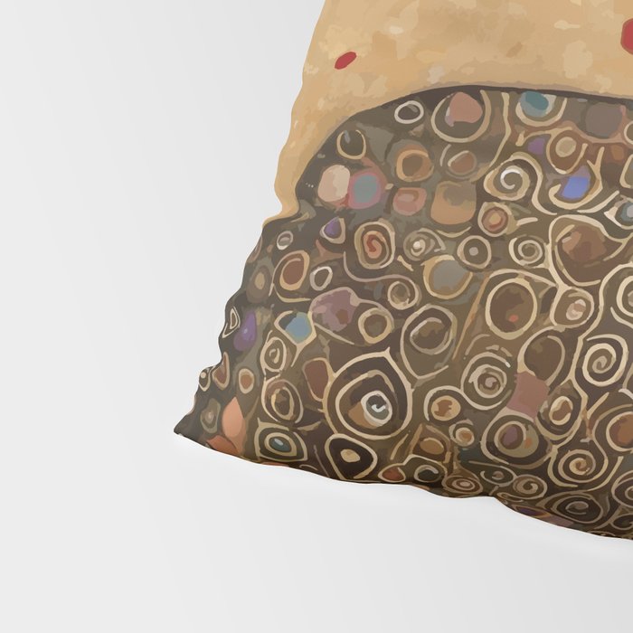 Klimt Cat with Ivory Scarf Pillow Sham Gallery Image 4