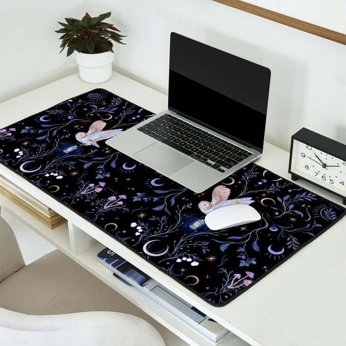 Moonlight Owl Desk Mat Gallery Image 2