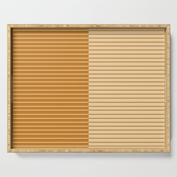 Color Block Lines XVIII Serving Tray Gallery Image 1