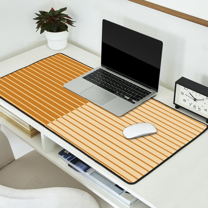 Color Block Lines XVIII Desk Mat Gallery Image 2