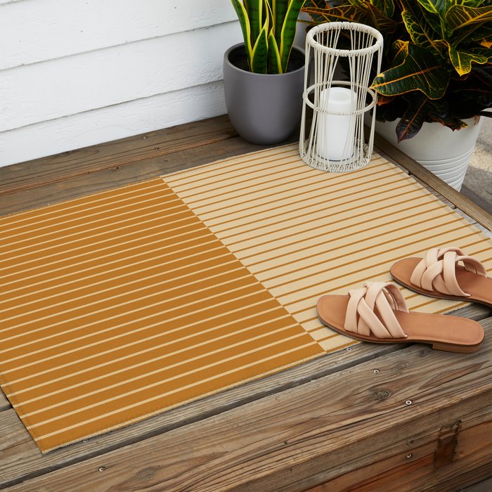 Color Block Lines XVIII Outdoor Rug Gallery Image 2