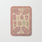 Bokhara Suzani Southwest Uzbekistan Floral Print Bath Mat Gallery Image 1