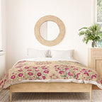 Bokhara Suzani Southwest Uzbekistan Floral Print Duvet Cover Gallery Image 3