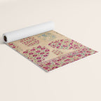 Bokhara Suzani Southwest Uzbekistan Floral Print Yoga Mat Gallery Image 2