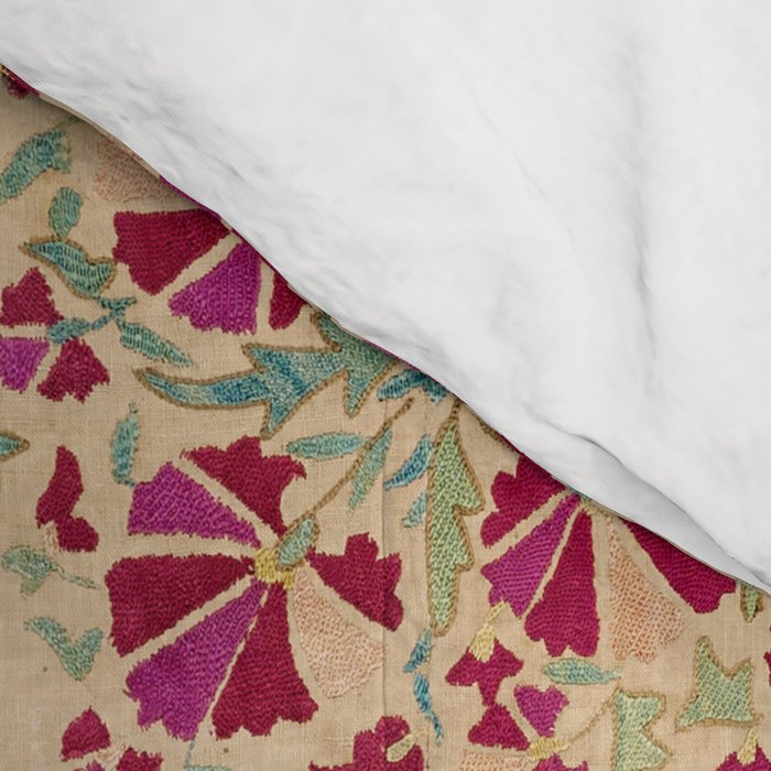Bokhara Suzani Southwest Uzbekistan Floral Print Comforter Gallery Image 4