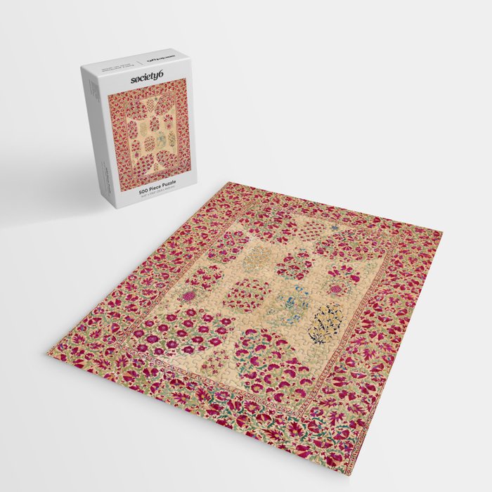 Bokhara Suzani Southwest Uzbekistan Floral Print Jigsaw Puzzle Gallery Image 2