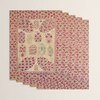 Bokhara Suzani Southwest Uzbekistan Floral Print Wrapping Paper Gallery Image 3