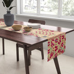 Bokhara Suzani Southwest Uzbekistan Floral Print Table Runner Gallery Image 2