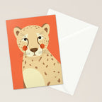Cheetah, Animal Portrait Stationery Card Gallery Image 2