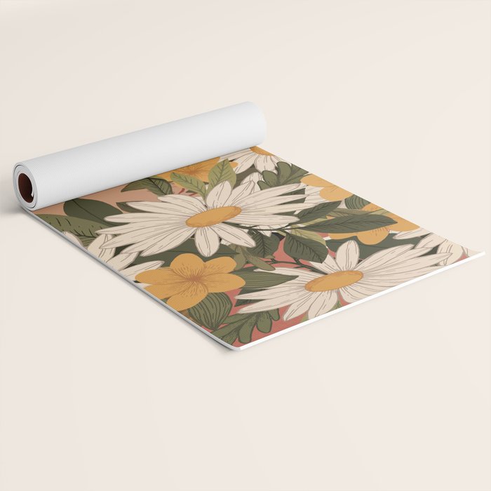 Woman With Flowers 2 Yoga Mat Gallery Image 2