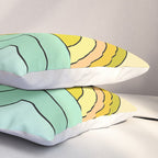 ride rainbows // retro surf soul // art by surfy birdy Pillow Sham Gallery Image 3