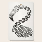 Miami Flamingo - Black Ink Cutting Board Gallery Image 1