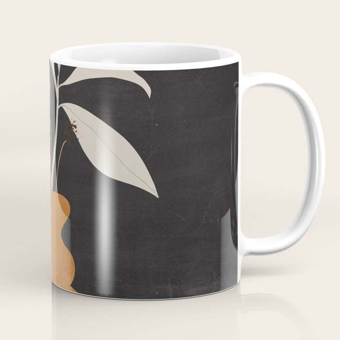 Minimal Abstract Art Vase Plant 11 Coffee Mug Gallery Image 1